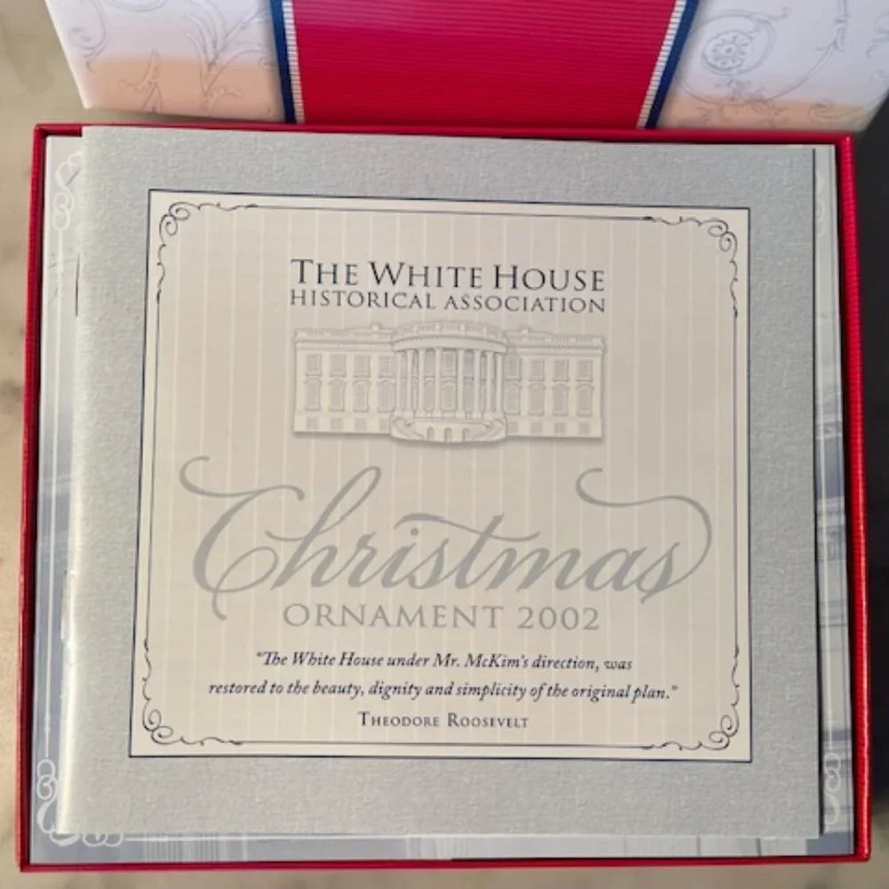 2002 White House Christmas Ornament The East Room in 1902 IOB